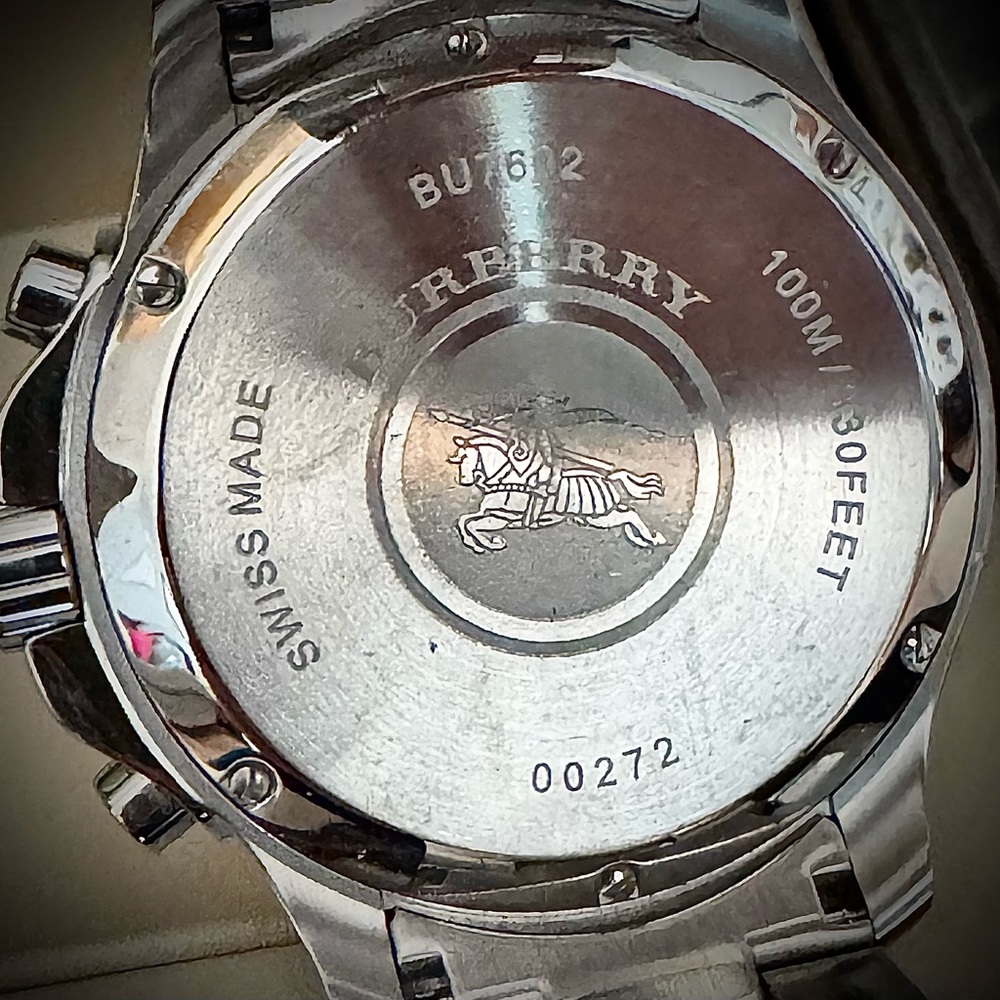 Burberry BU7602 Endurance Chronograph Black/Steel Men’s Watch - Picture 15 of 15
